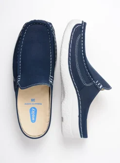 DAMES Wolky Slippers|Klompen<Roll Slide - denim nubuck