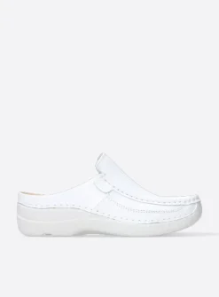 DAMES Wolky Slippers|Klompen<Roll Slide - wit leer