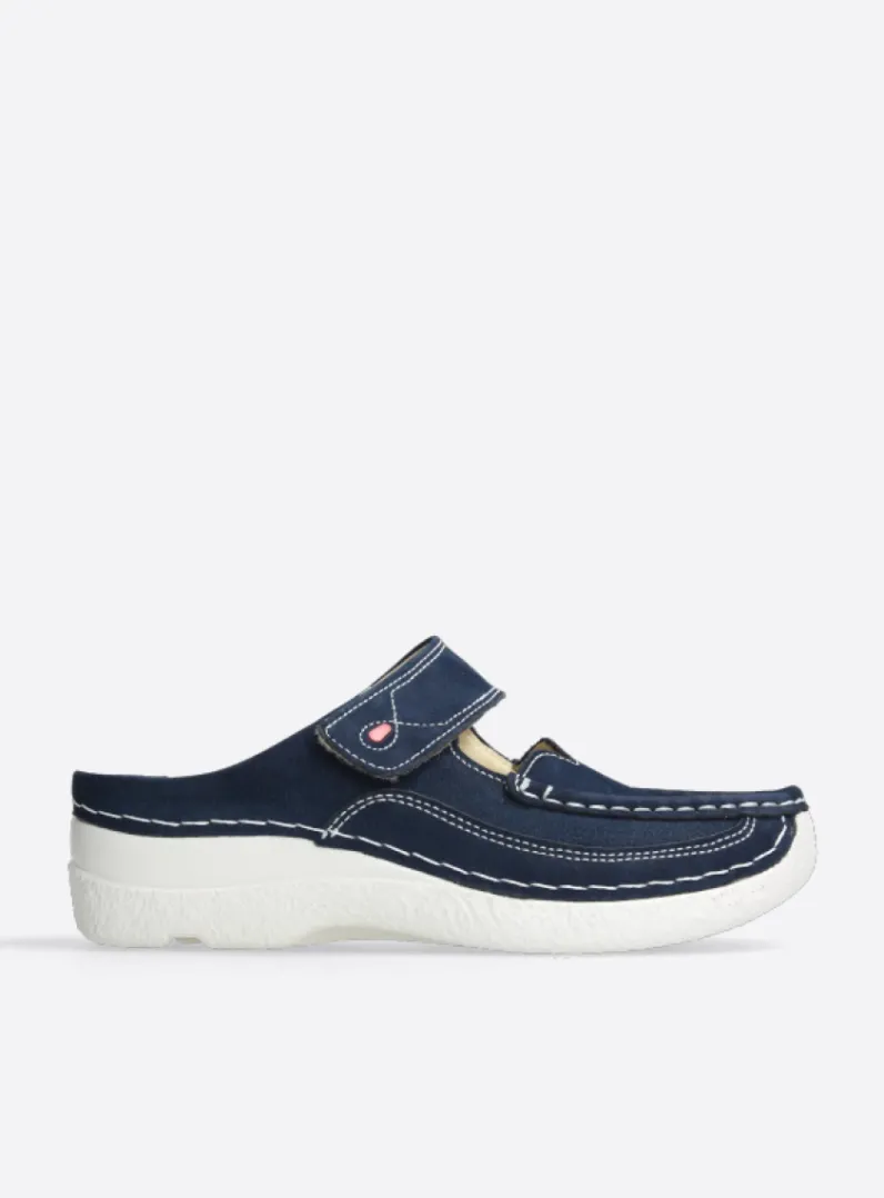 DAMES Wolky Slippers|Klompen<Roll Slipper - denim nubuck