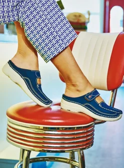 DAMES Wolky Slippers|Klompen<Roll Slipper - denim nubuck