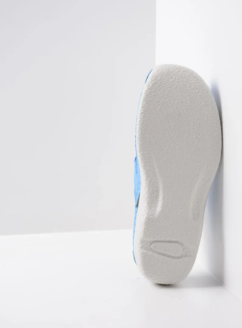 DAMES Wolky Slippers|Klompen<Roll Slipper - hemelsblauw nubuck