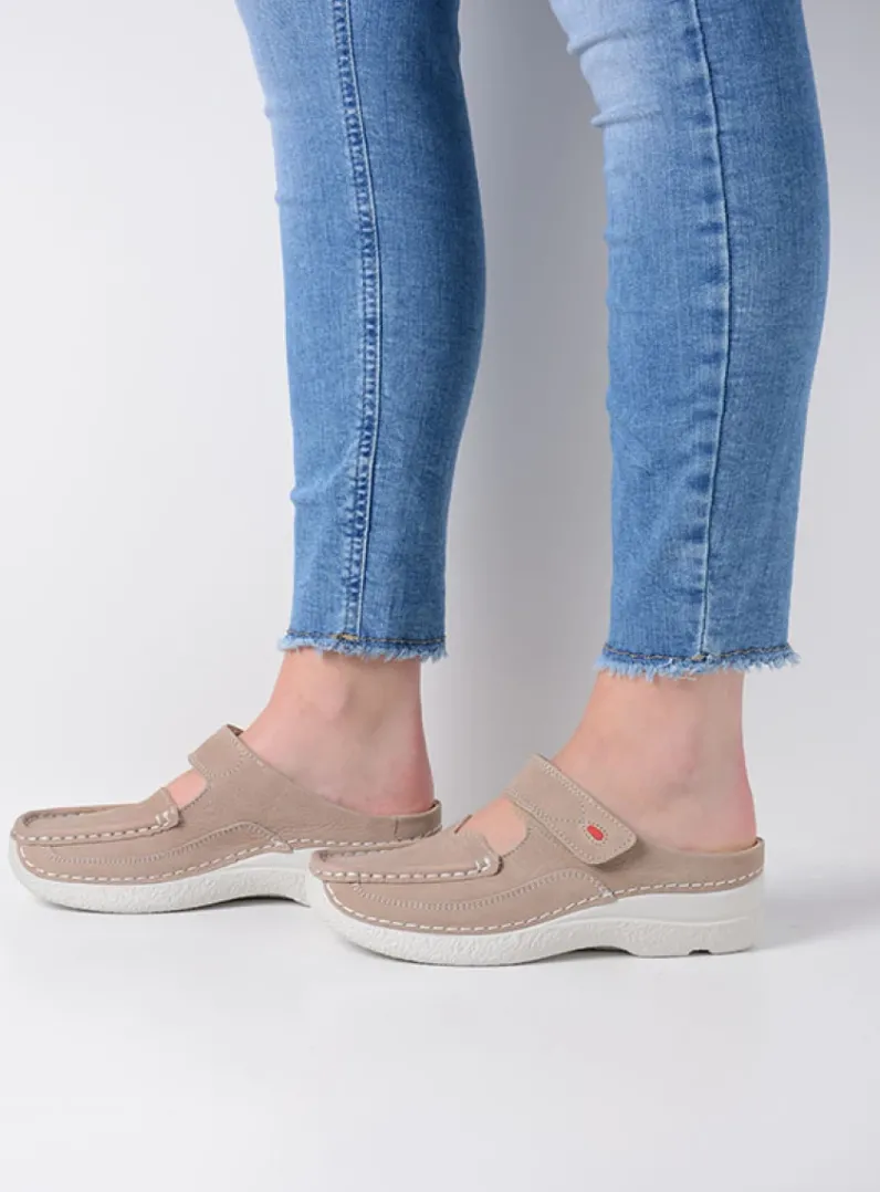 DAMES Wolky Slippers|Klompen<Roll Slipper - safari nubuck
