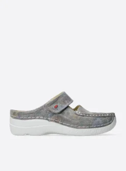 DAMES Wolky Slippers|Klompen<Roll Slipper - taupe flower