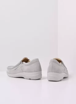 DAMES Wolky Instappers<Roll Sneaker - gebroken wit effectleer