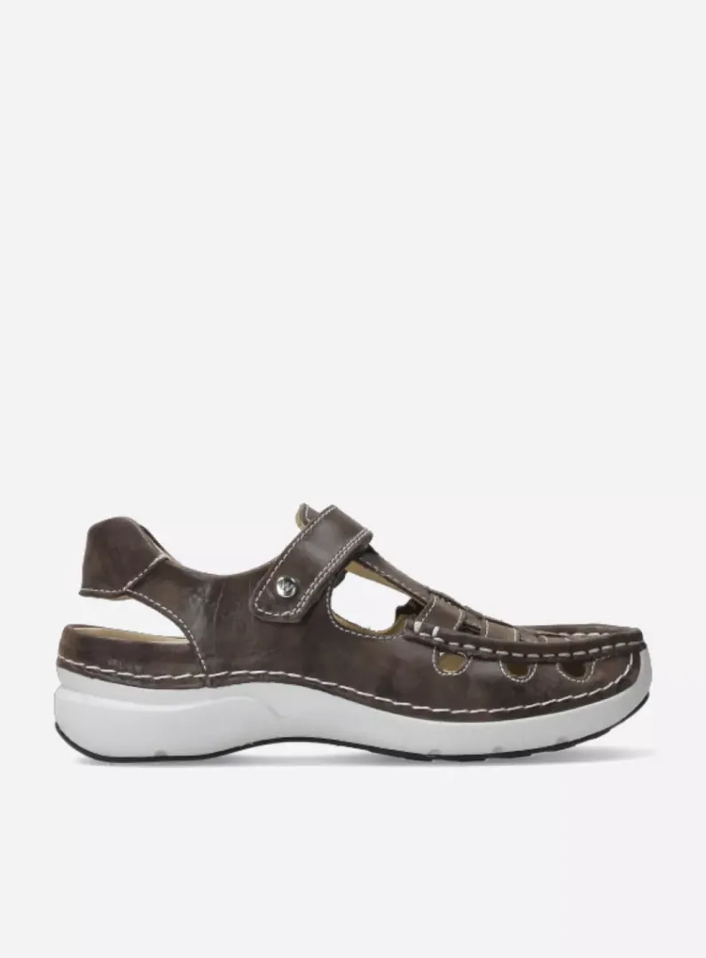 DAMES Wolky Sandalen<Rolling Sun - cederbruin effectleer