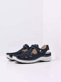 DAMES Wolky Sandalen<Rolling Sun - denim effectleer