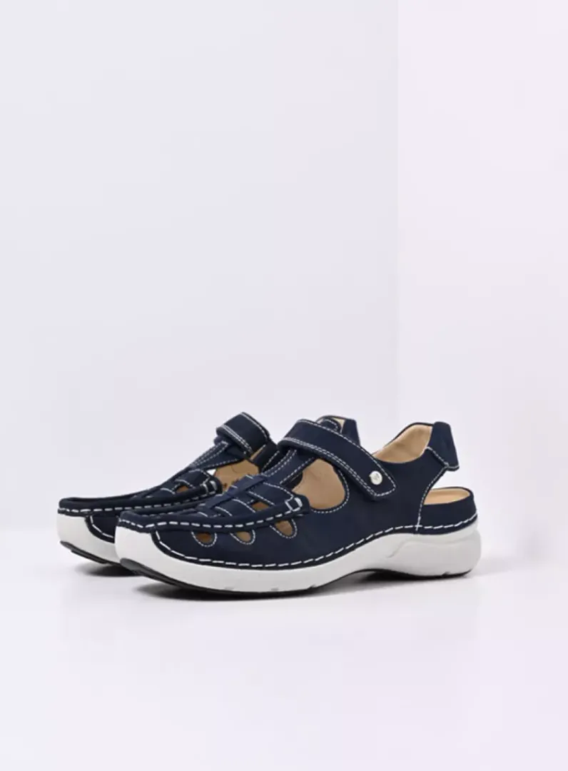 DAMES Wolky Sandalen<Rolling Sun - denim effectleer