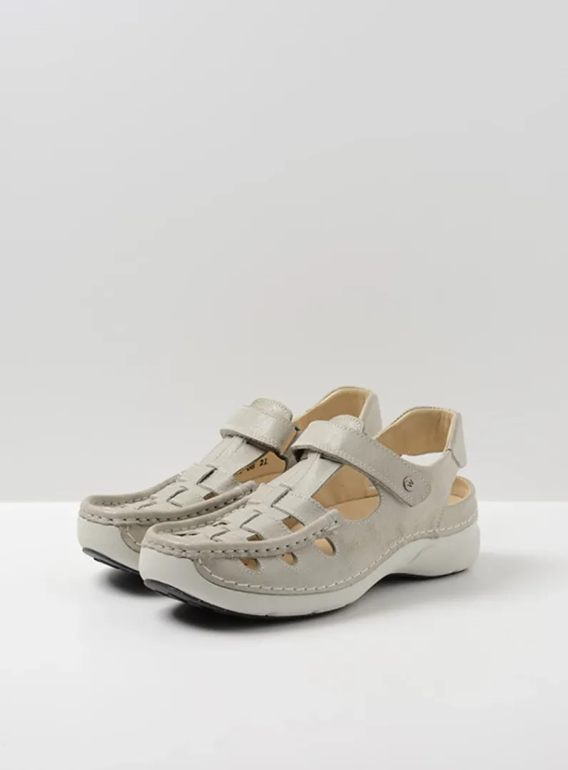 DAMES Wolky Sandalen<Rolling Sun - gebroken wit leer