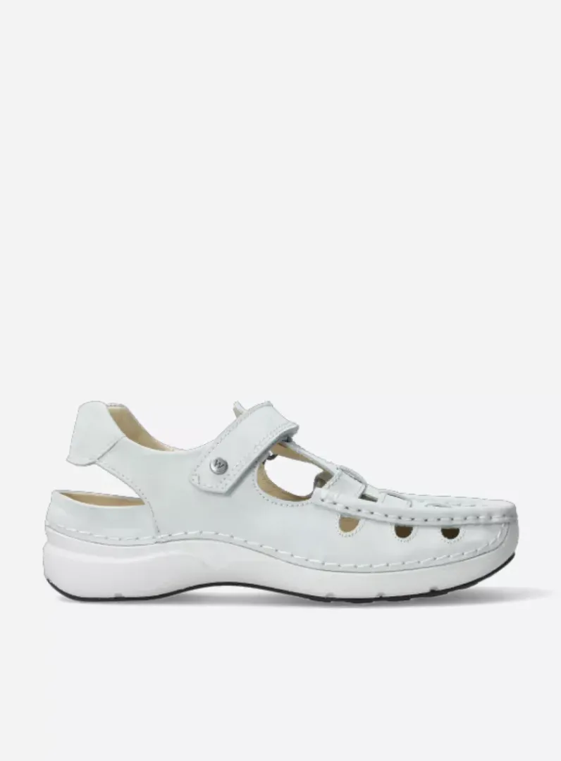 DAMES Wolky Sandalen<Rolling Sun - gebroken wit effectleer