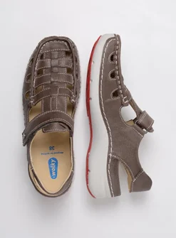 DAMES Wolky Sandalen<Rolling Sun - grijs leer