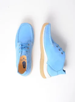 DAMES Wolky Lage Veterschoenen|Hoge Veterschoenen<Rosella - lichtblauw nubuck