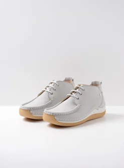 DAMES Wolky Lage Veterschoenen|Hoge Veterschoenen<Rosella - lichtgrijs nubuck