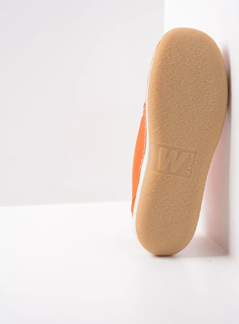 DAMES Wolky Lage Veterschoenen|Hoge Veterschoenen<Rosella - oranje nubuck