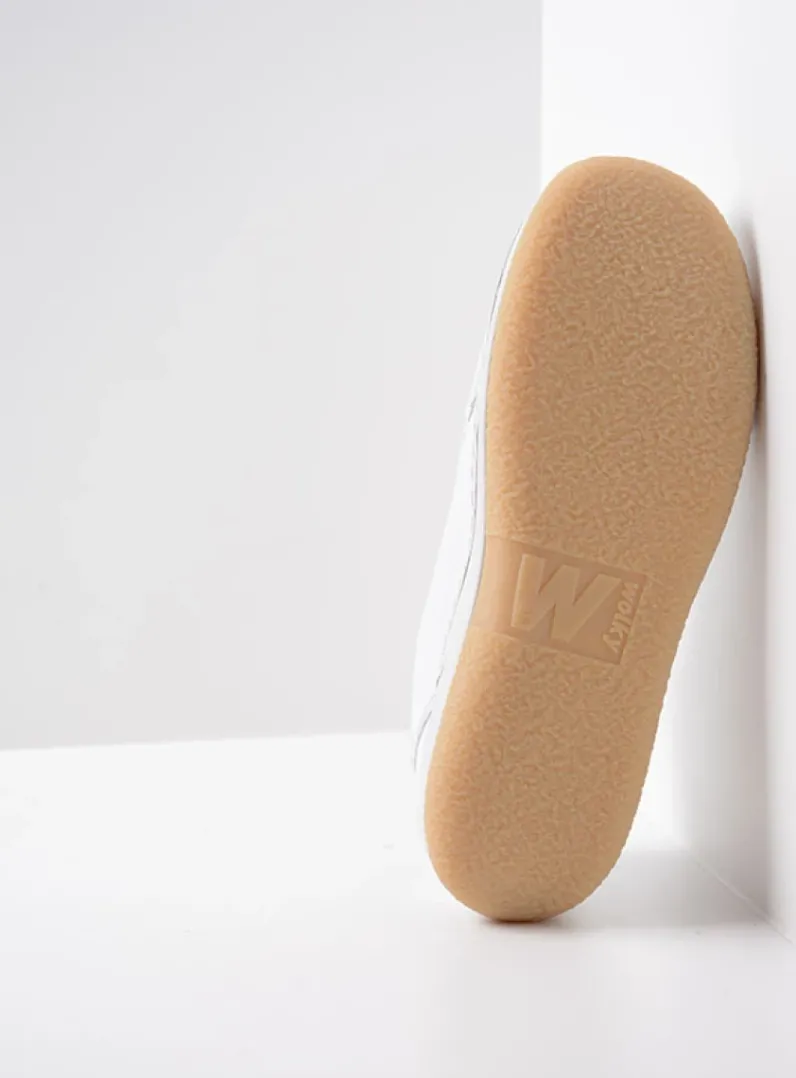 DAMES Wolky Lage Veterschoenen|Hoge Veterschoenen<Rosella - wit leer