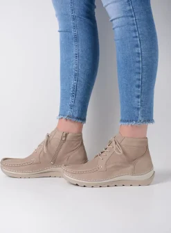 DAMES Wolky Hoge Veterschoenen<Salado - kaki nubuck