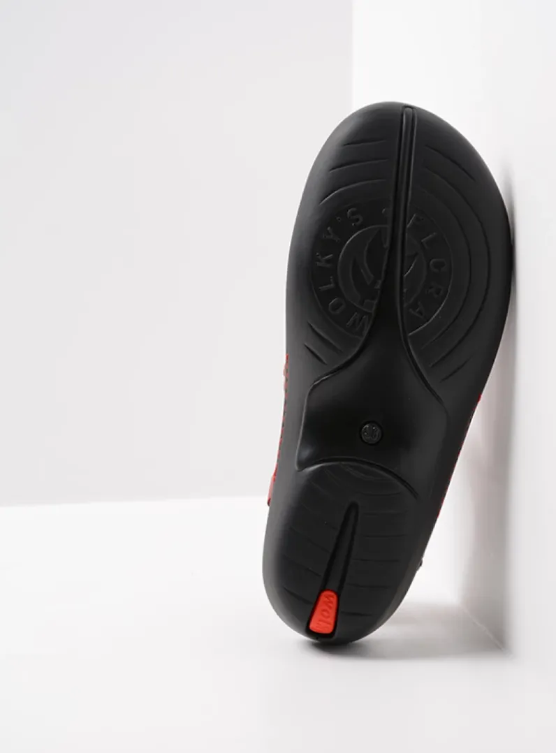 DAMES Wolky Sandalen<Salvia - rood leer