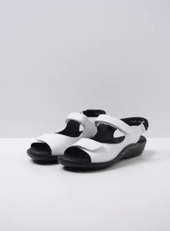 DAMES Wolky Sandalen<Salvia - wit leer