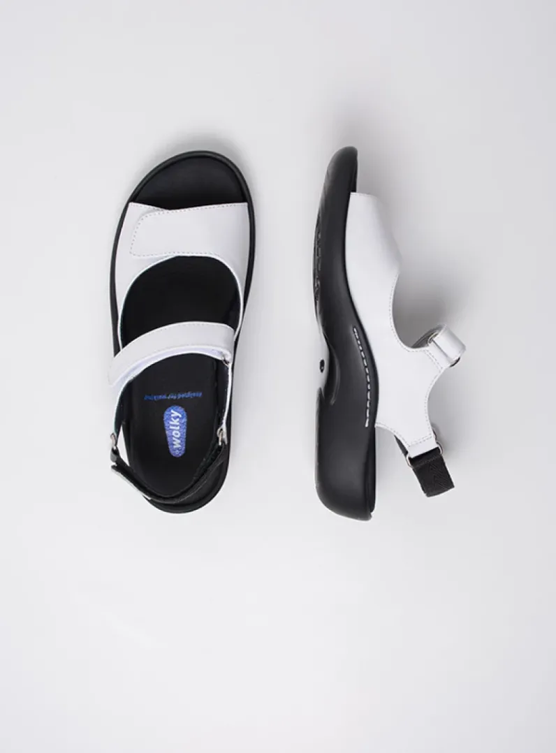 DAMES Wolky Sandalen<Salvia - wit leer