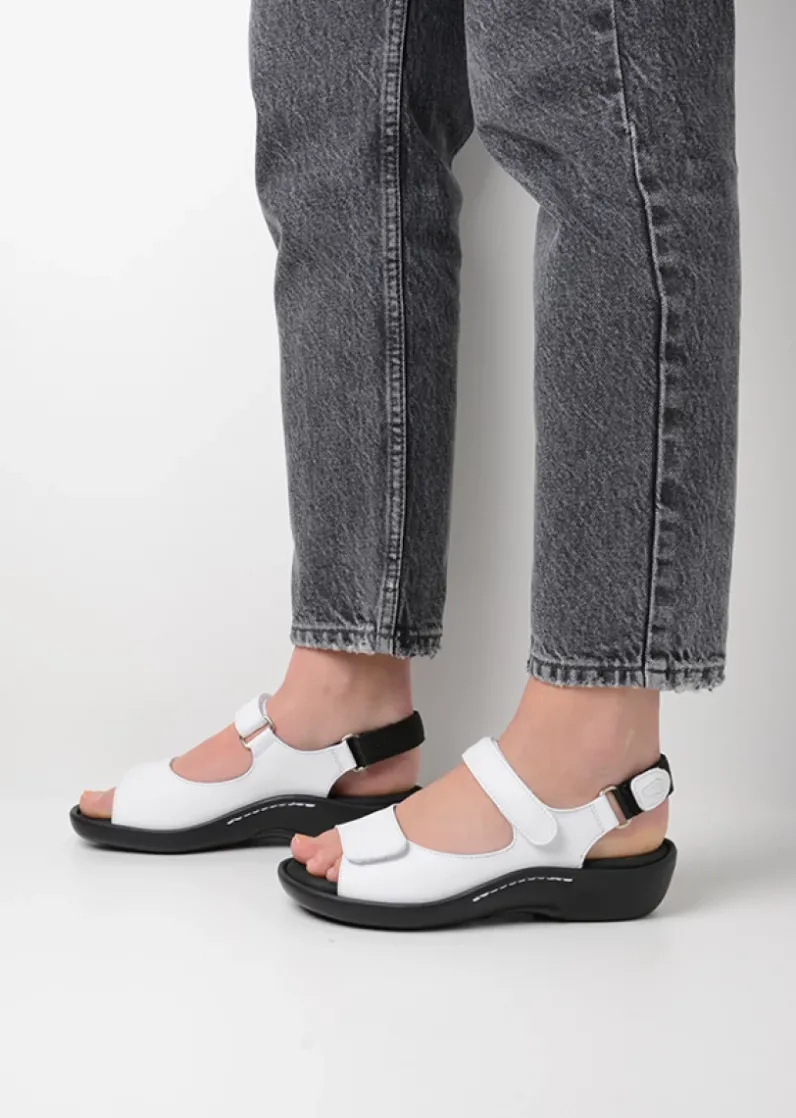 DAMES Wolky Sandalen<Salvia - wit leer