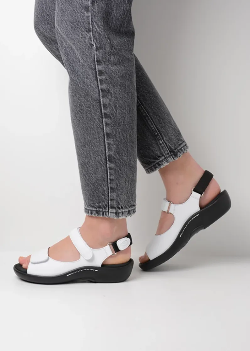 DAMES Wolky Sandalen<Salvia - wit leer