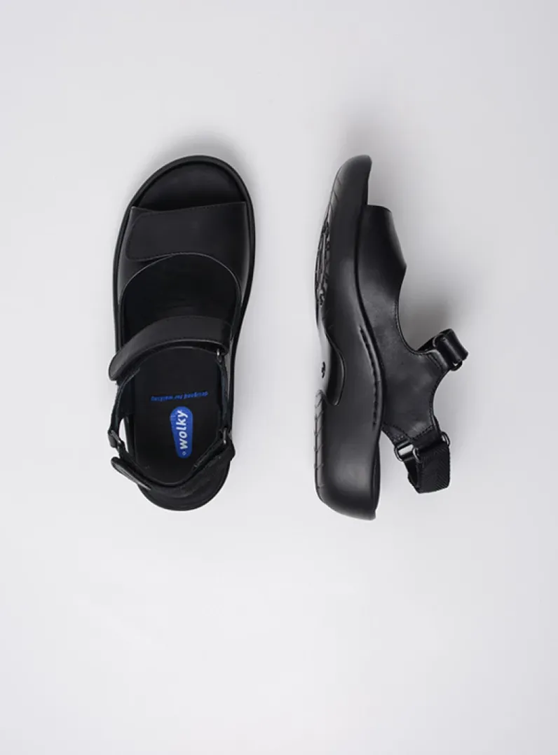 DAMES Wolky Sandalen<Salvia - zwart leer