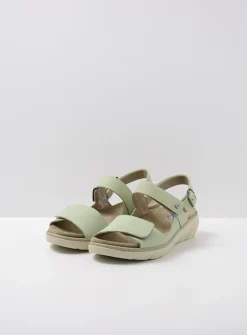 DAMES Wolky Sandalen<Santorini - lichtgroen nubuck