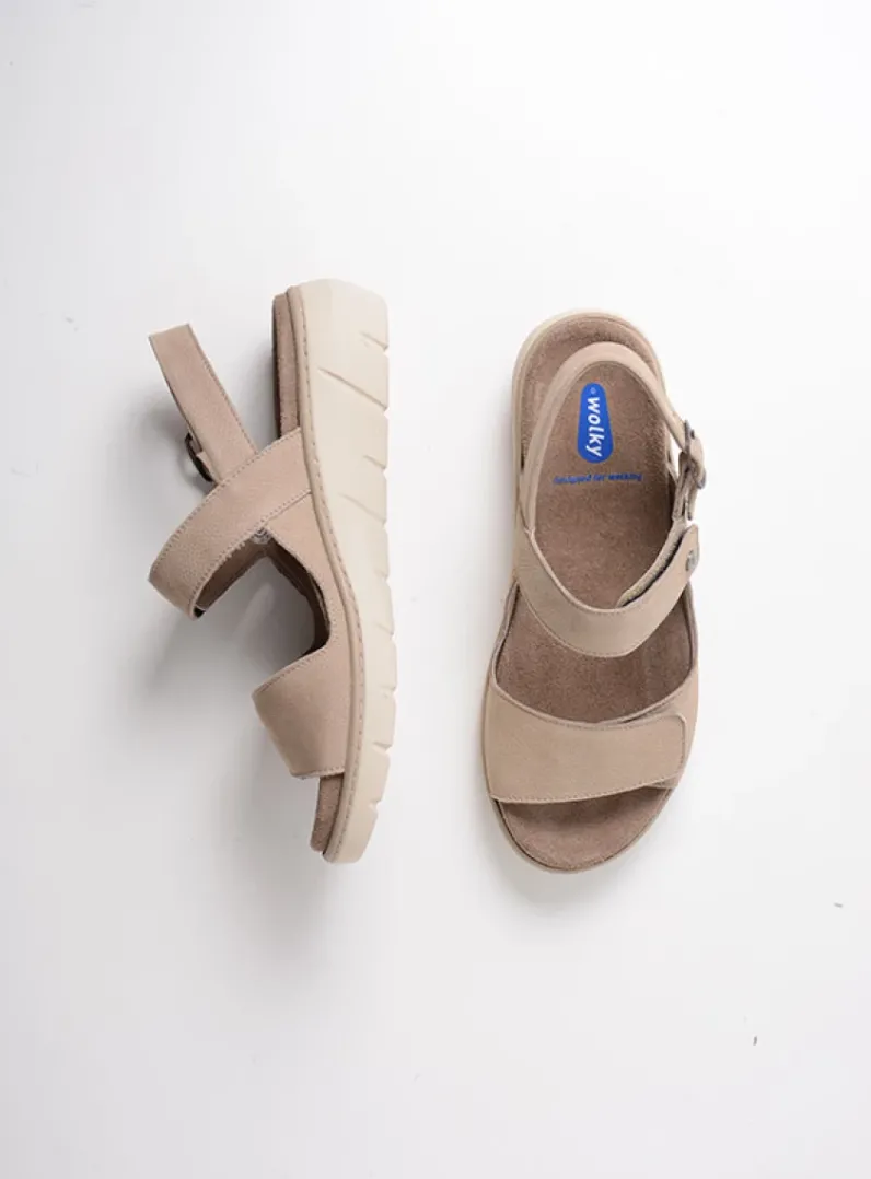 DAMES Wolky Sandalen<Santorini - safari nubuck