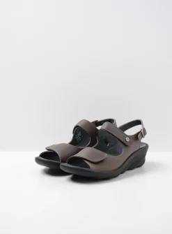 DAMES Wolky Sandalen<Scala - 30350 bruingrijs leer