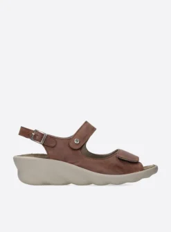 DAMES Wolky Sandalen<Scala - middenbruin leer