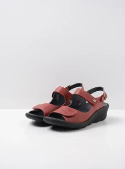 DAMES Wolky Sandalen<Scala - rood leer