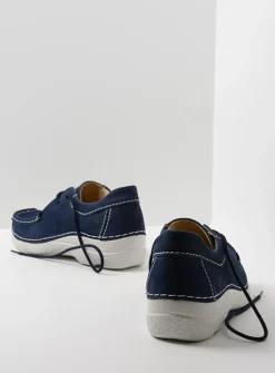 DAMES Wolky Lage Veterschoenen<Seamy Shoe - denim nubuck