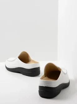DAMES Wolky Slippers|Klompen<Seamy Slide - wit geprint leer