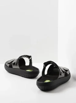 DAMES Wolky Slippers<Sense Vegan - grijsgroen vegan lak