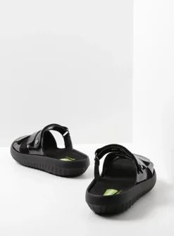 DAMES Wolky Slippers<Sense Vegan - zwart vegan lak