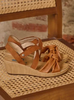 DAMES Wolky Sandalen<Sisal - cognac leer