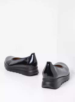 DAMES Wolky Instappers<Snallerina F2F - blauw lak biocare