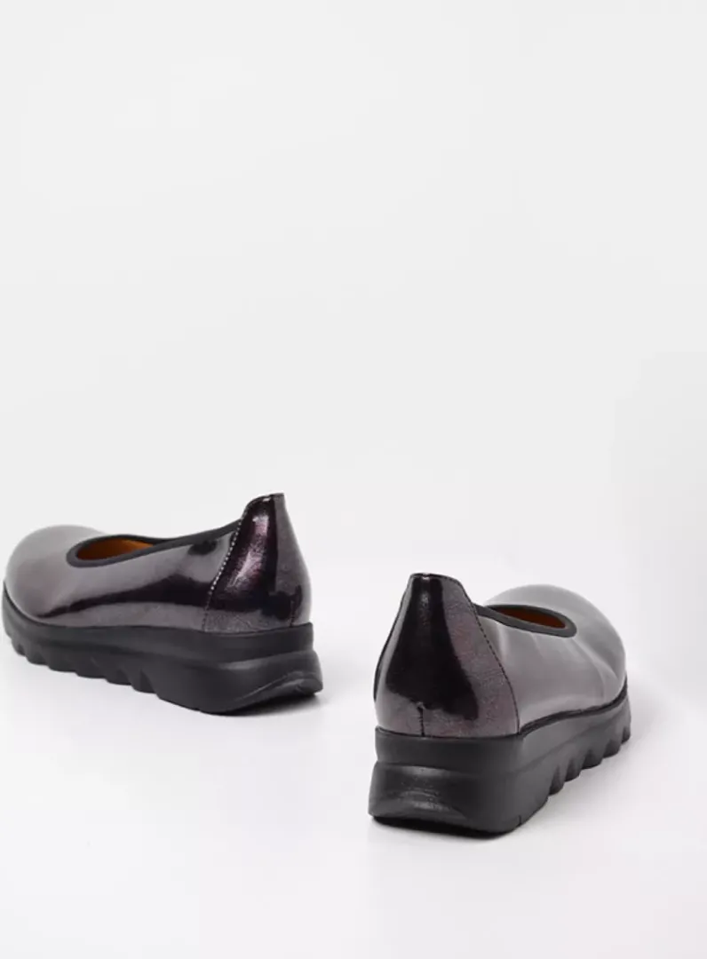 DAMES Wolky Instappers<Snallerina F2F - bordeaux lak biocare