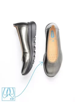 DAMES Wolky Instappers<Snallerina F2F - groen lak biocare