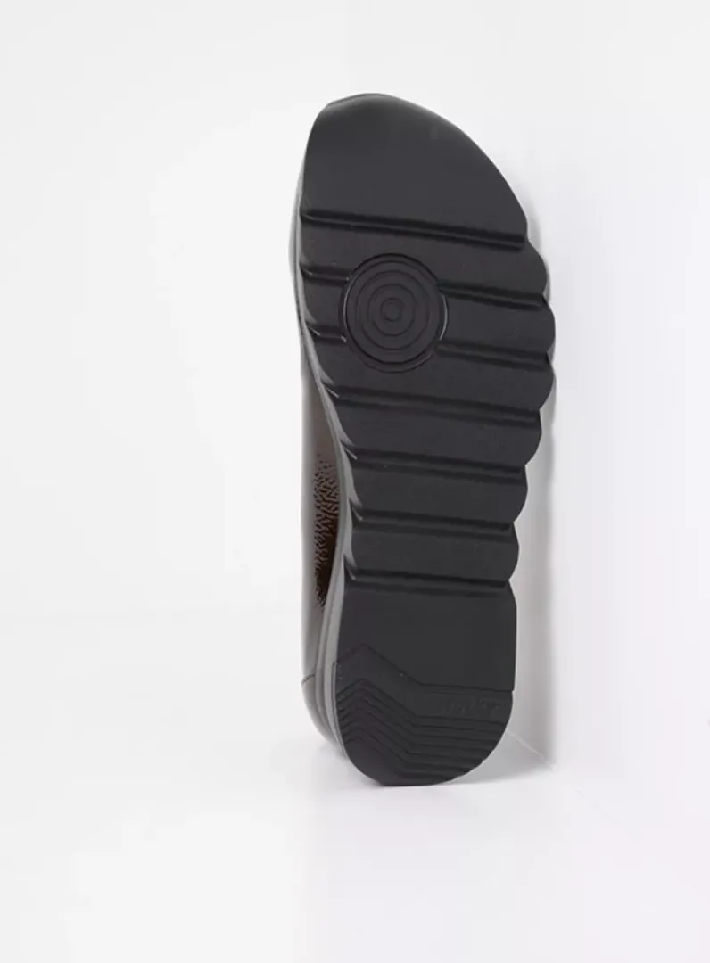 DAMES Wolky Instappers<Snallerina F2F - koper lak biocare