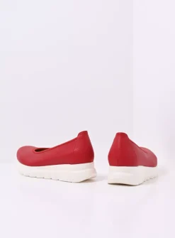 DAMES Wolky Instappers<Snallerina F2F - rood biocare