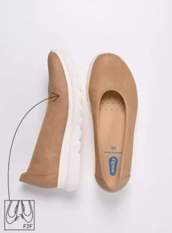 DAMES Wolky Instappers<Snallerina F2F - zand biocare