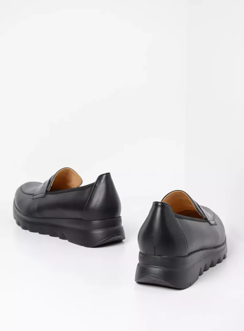 DAMES Wolky Instappers<Snoafer F2F - zwart biocare