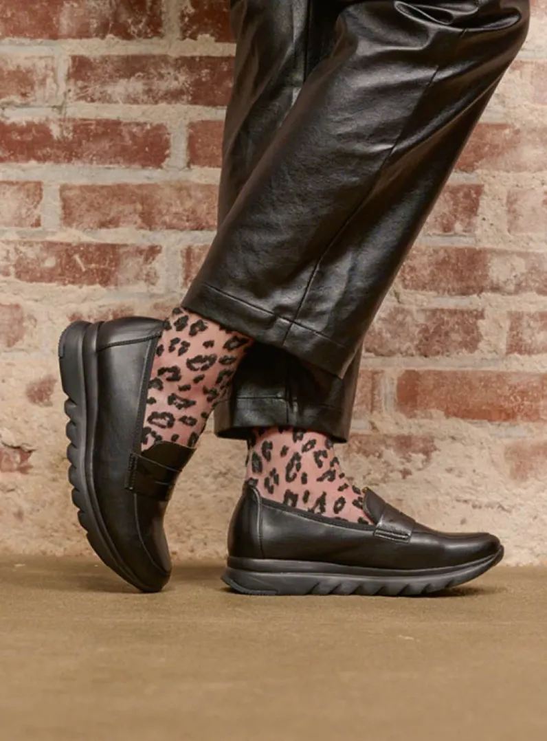 DAMES Wolky Instappers<Snoafer F2F - zwart biocare