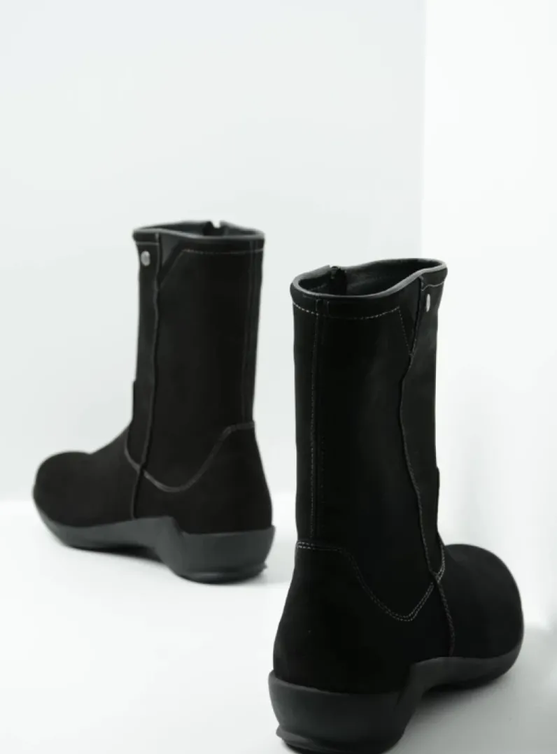 DAMES Wolky Herfst/Winter<Sole WR - zwart nubuck