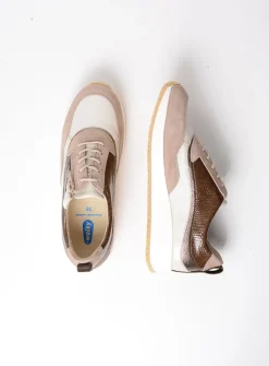 DAMES Wolky Lage Veterschoenen|Sneakers<Sprint - safari combi leer