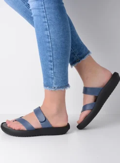 DAMES Wolky Slippers<Tahiti - jeans leer
