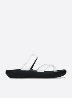DAMES Wolky Slippers<Tahiti - wit leer