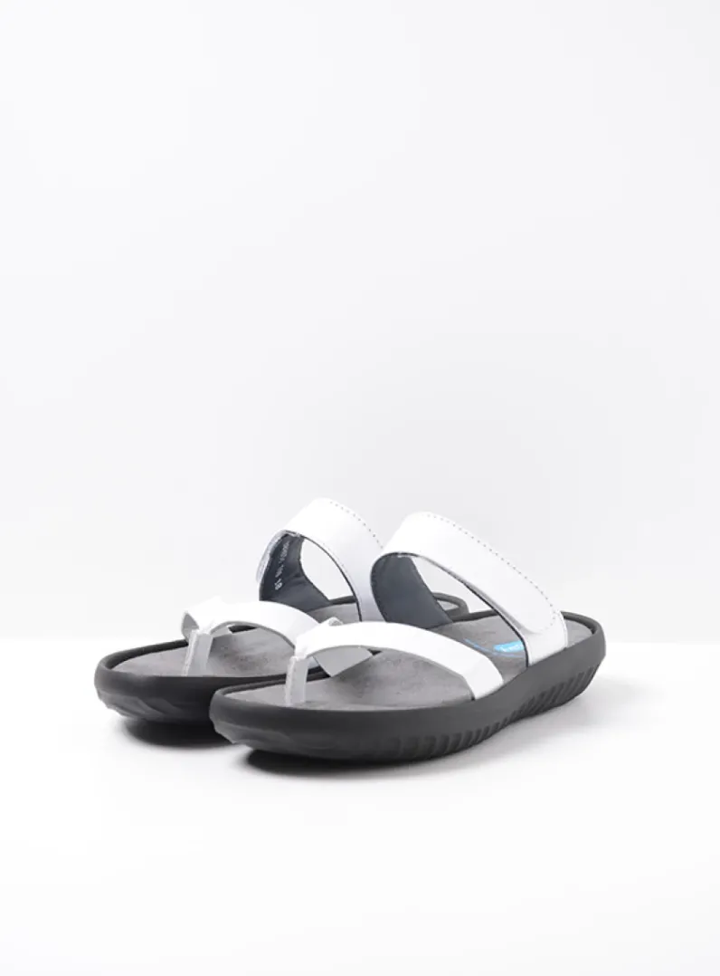 DAMES Wolky Slippers<Tahiti - wit leer