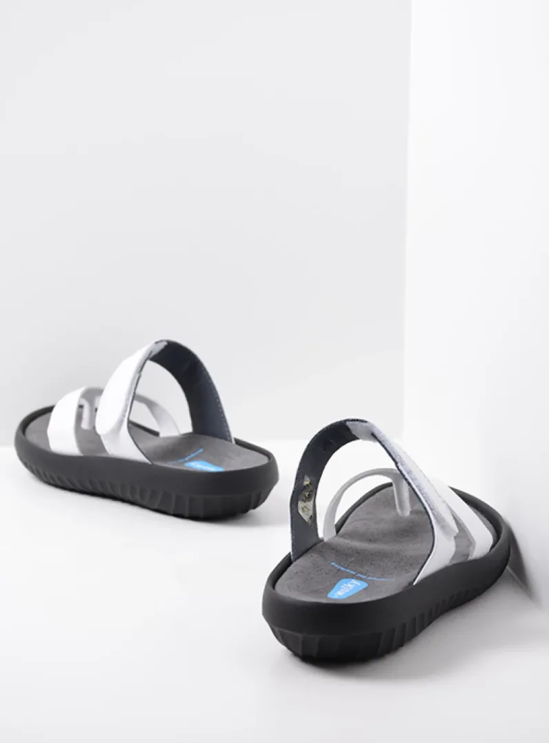 DAMES Wolky Slippers<Tahiti - wit leer