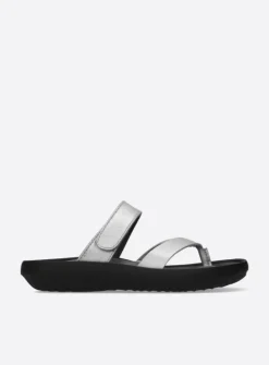 DAMES Wolky Slippers<Tahiti - zilver/grijs leer